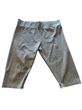 Logo Layers Cropped Green Leggings L